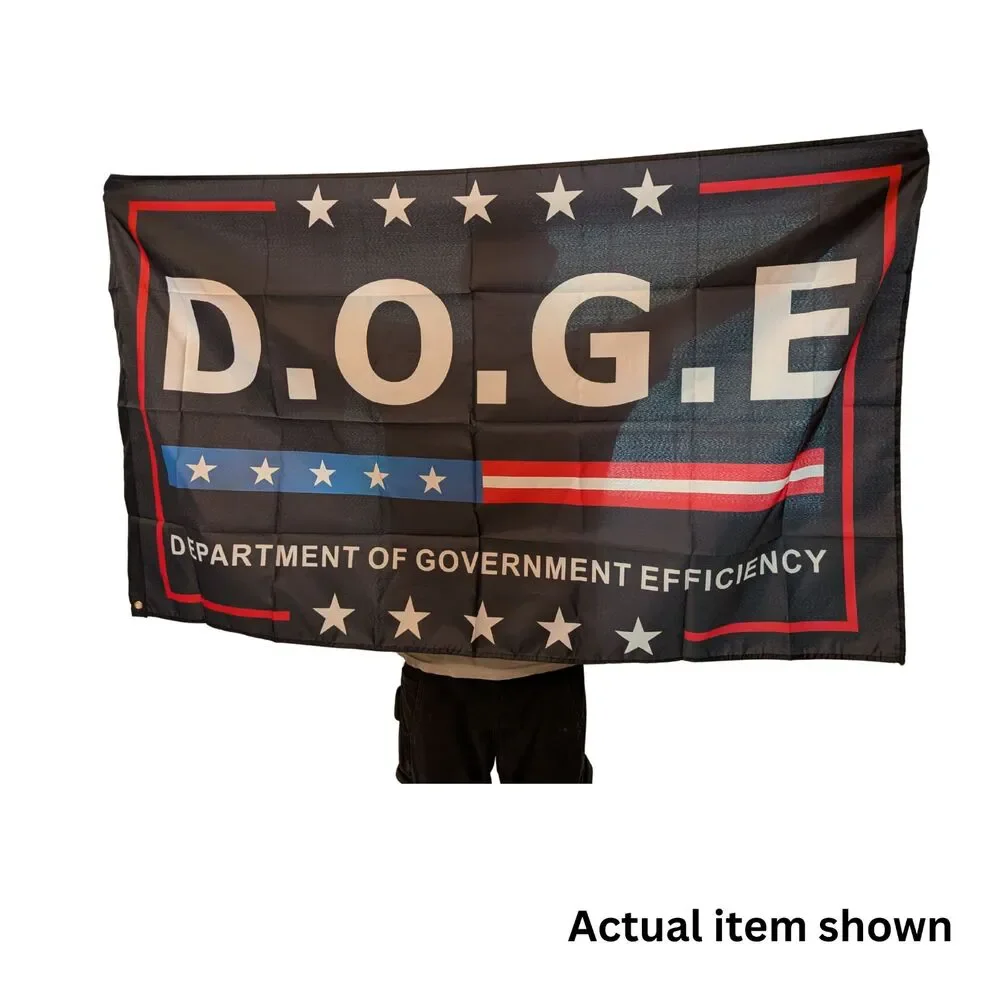 🇺🇸 D.O.G.E Department of Government Efficiency Flag 3x5 Political Banner